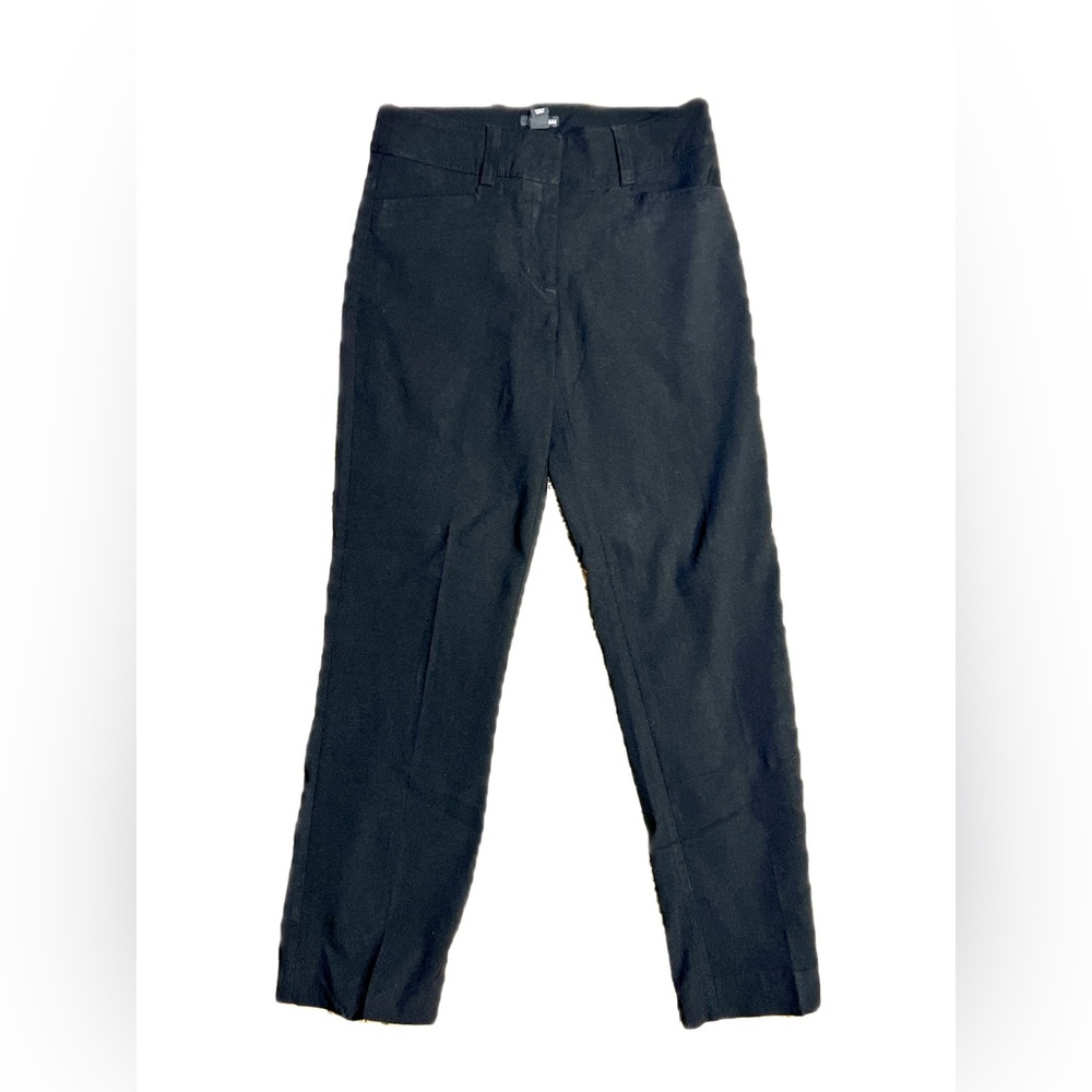 H&M, size 10, Black, straight, work pants. Rayon blend material